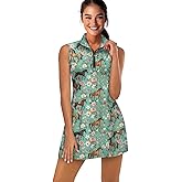 Showudesigns Tennis Dresses for Women with Shorts Sleeveless Athletic Golf Dress Workout Activewear