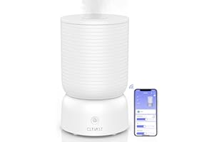 CLEVAST Smart Humidifiers for Bedroom, Top Fill 3L Cool Mist Quiet Ultrasonic Humidifier with Essential Oil Diffuser, Humidity Control, Wi-Fi Air Humidifier for Baby, Home, Compatible with Alexa