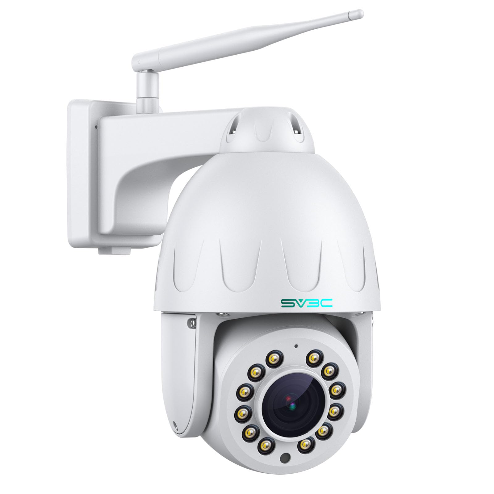 Photo 1 of SV3C 4K PTZ WiFi Camera Outdoor 15X Optical Zoom, Wireless IP Security Camera 8MP, Auto Tracking, Floodlight Color Night Vision, 2-Way Audio, Metal Shell, RTSP, FTP, SD Card Record, Onvif Conformant