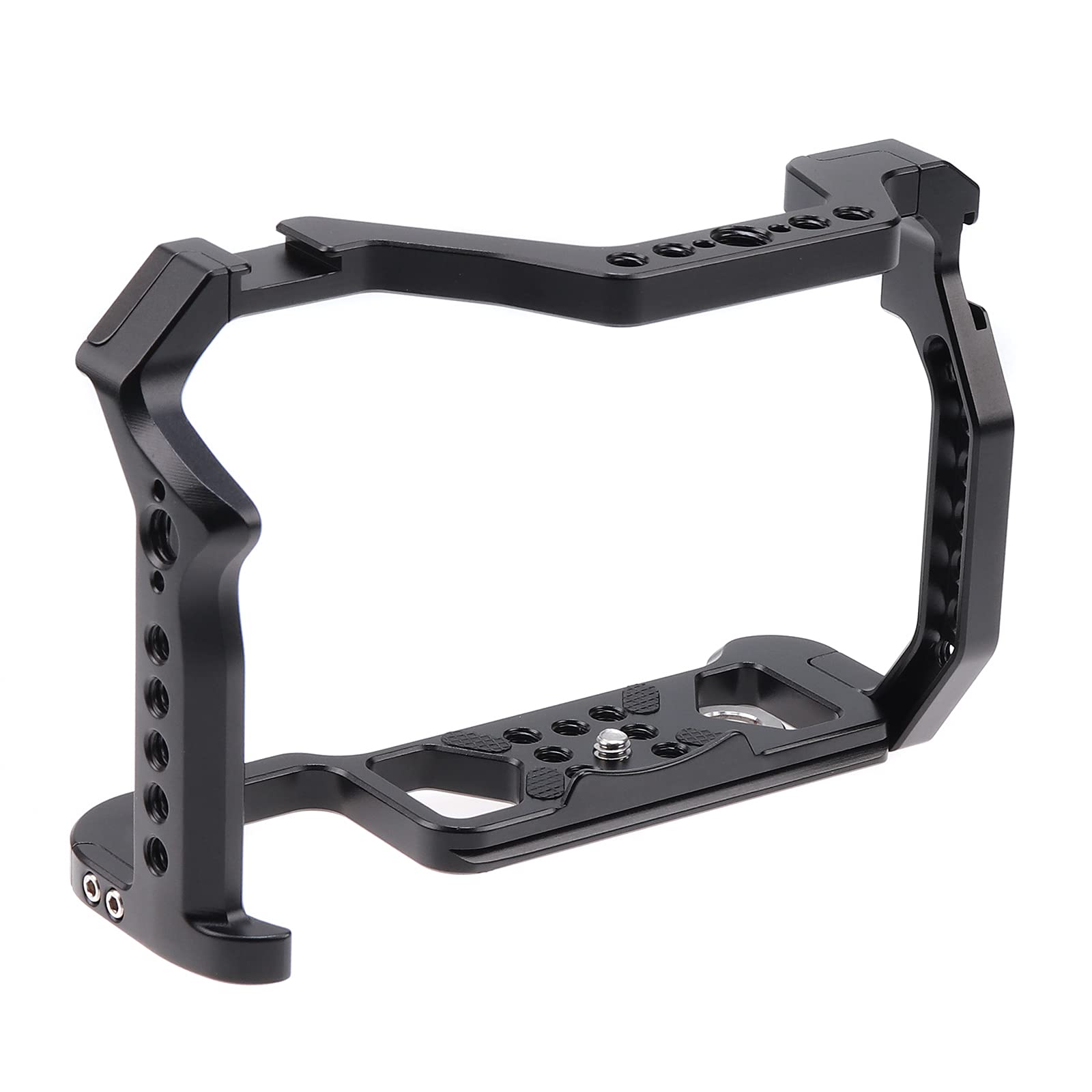 FOTGA Camera Cage Video Film Making Stabiliser Rig Aluminium Alloy with Cold Shoe Shoe and 1/4 Inch 3/8 Inch Screws for Nikon Z5/Z6/Z7/Z6II/Z7II