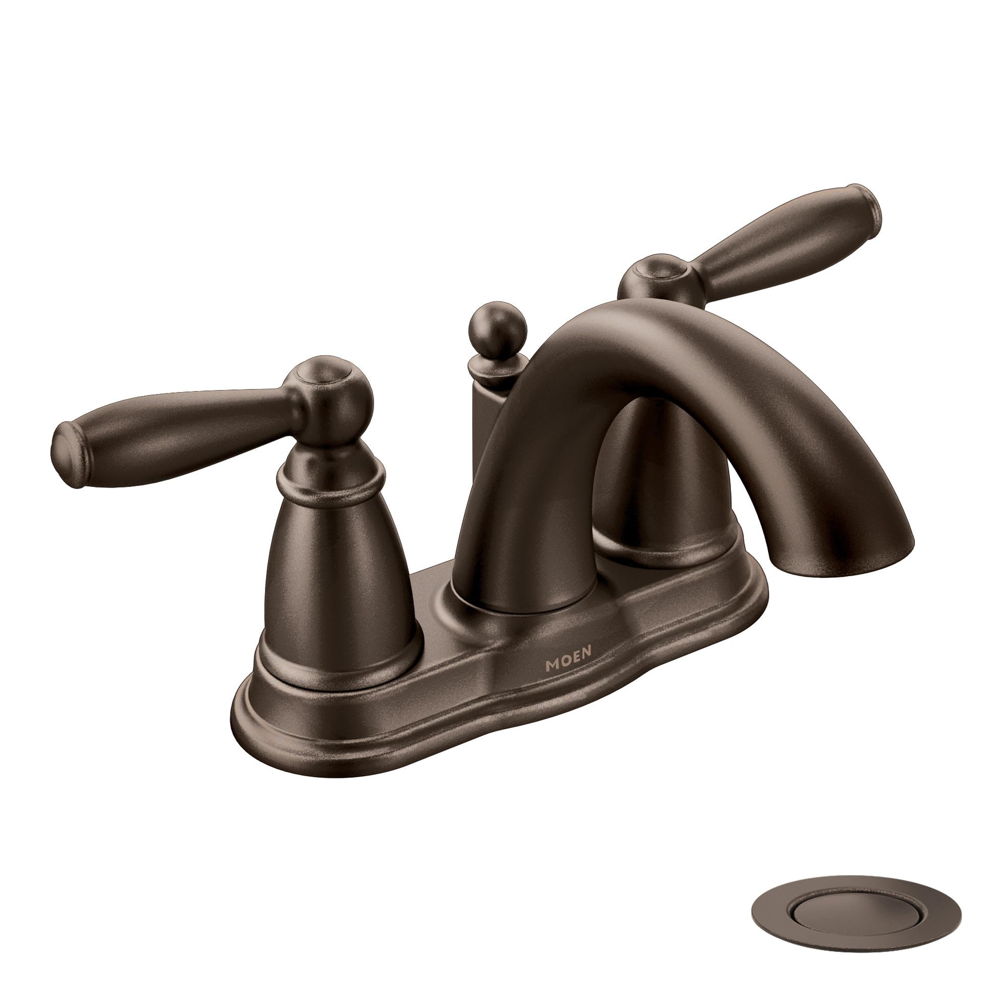 Moen Brantford Oil-Rubbed Bronze Centerset Bathroom Faucet