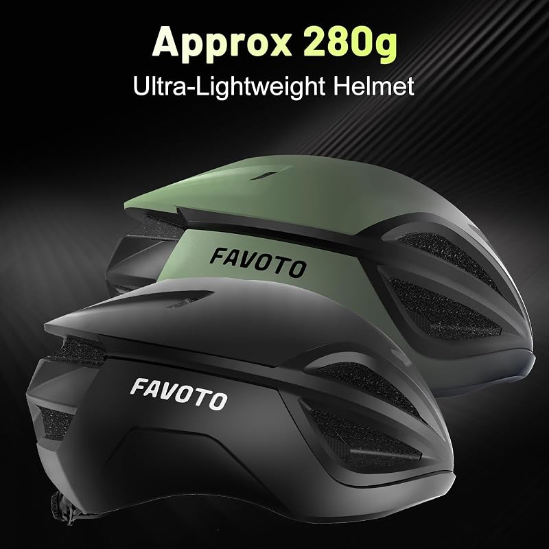 Casco de Bicicleta para Hombre y Mujer - Casco de Ciclismo de Carretera, Ligero y Ajustable, Diseño Aerodinámico y Elegante, Ideal para Desplazamientos Urbanos y MTB, Negro L (59-61 cm)