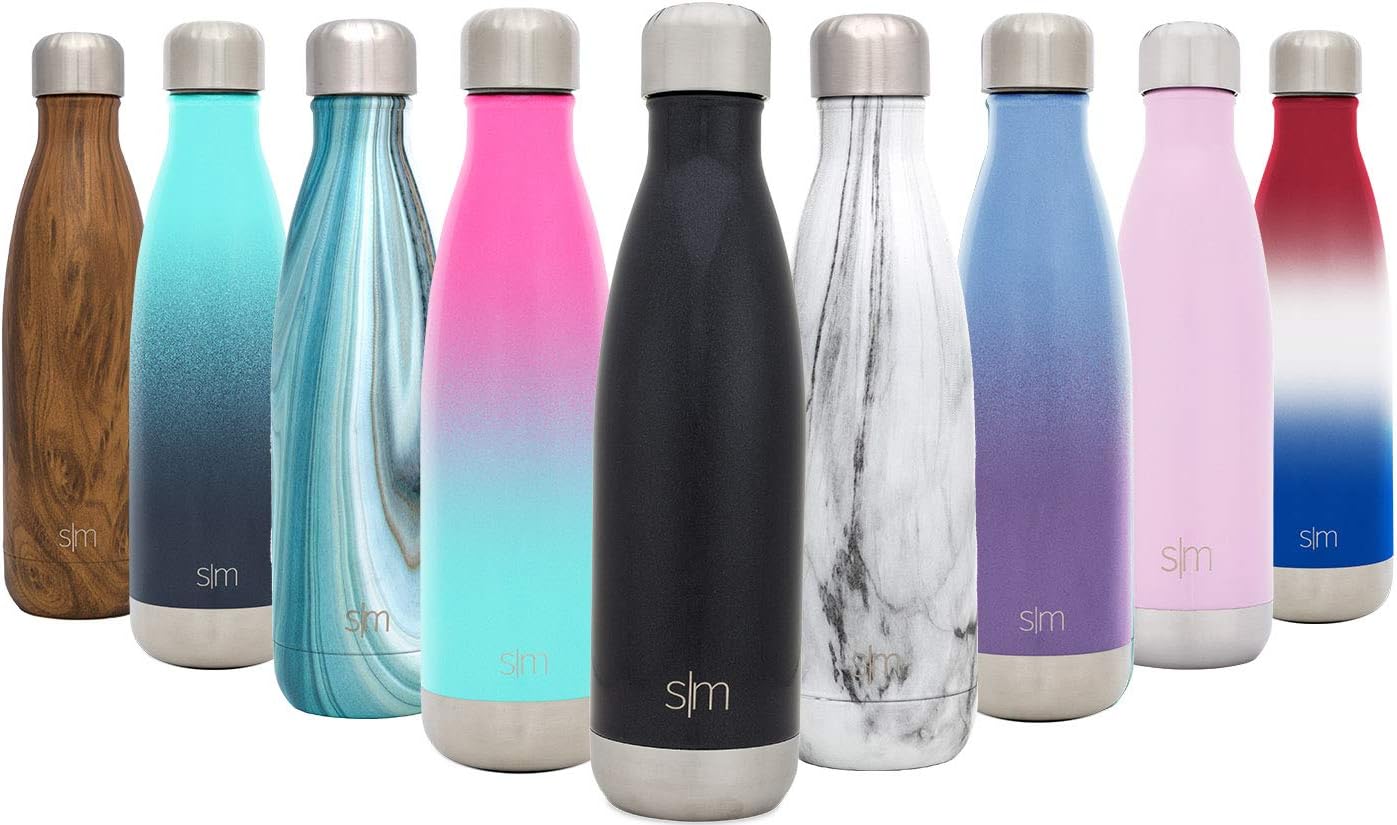 Simple Modern Wave Water Bottle - Vacuum Insulated Double Wall 18/8 Stainless Steel