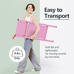 WOA WOA 3 Step Stool, Step Ladder Foldable with