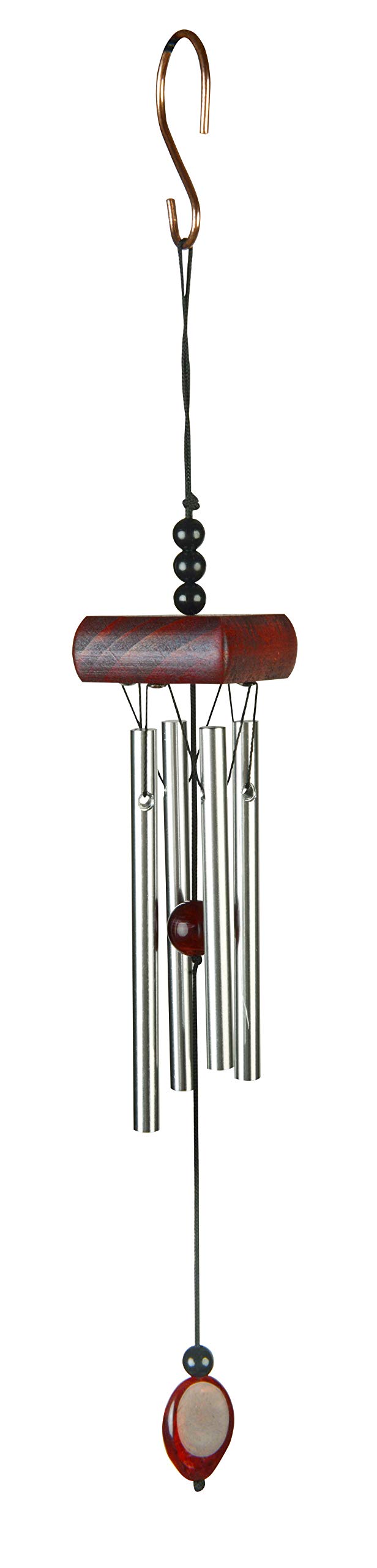 NATURE´S MELODY Gem Wind Chime Silver Red
