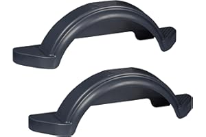 Tie Down | Black Single Axle Plastic Trailer Fenders | 13" Wheels | 40.38" x 9.10" x 12.38" | 2 Pack