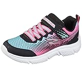 Skechers girls Go Run 650 Sneaker, Black/Multi, 4