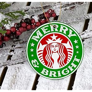 Starbucks kerstbal ornament: Merry & Bright