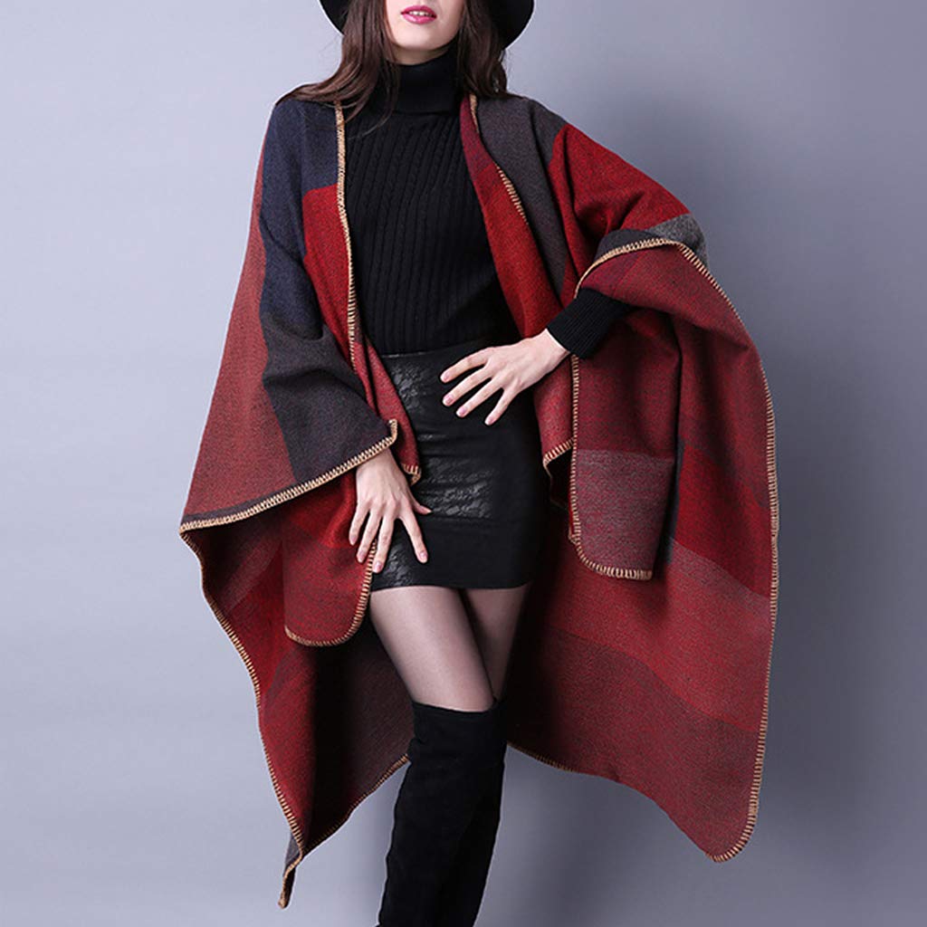 homyl fashion womens cape cardigan ladies soft poncho open front blanket wrap gift