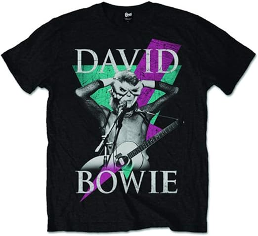 David Bowie Thunder Camiseta Manga Corta para Hombre