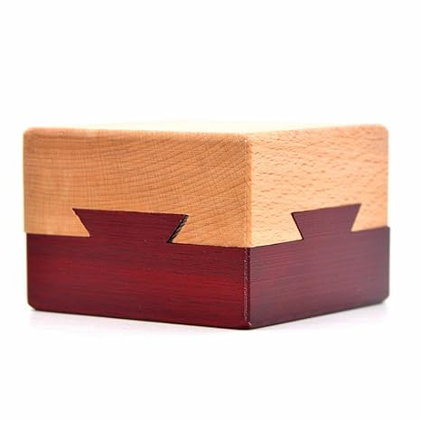 Hölzerne geheime Öffnung Rätsel Box geheimnisvolle Box Geschenk-Box für Kinder und Erwachsene