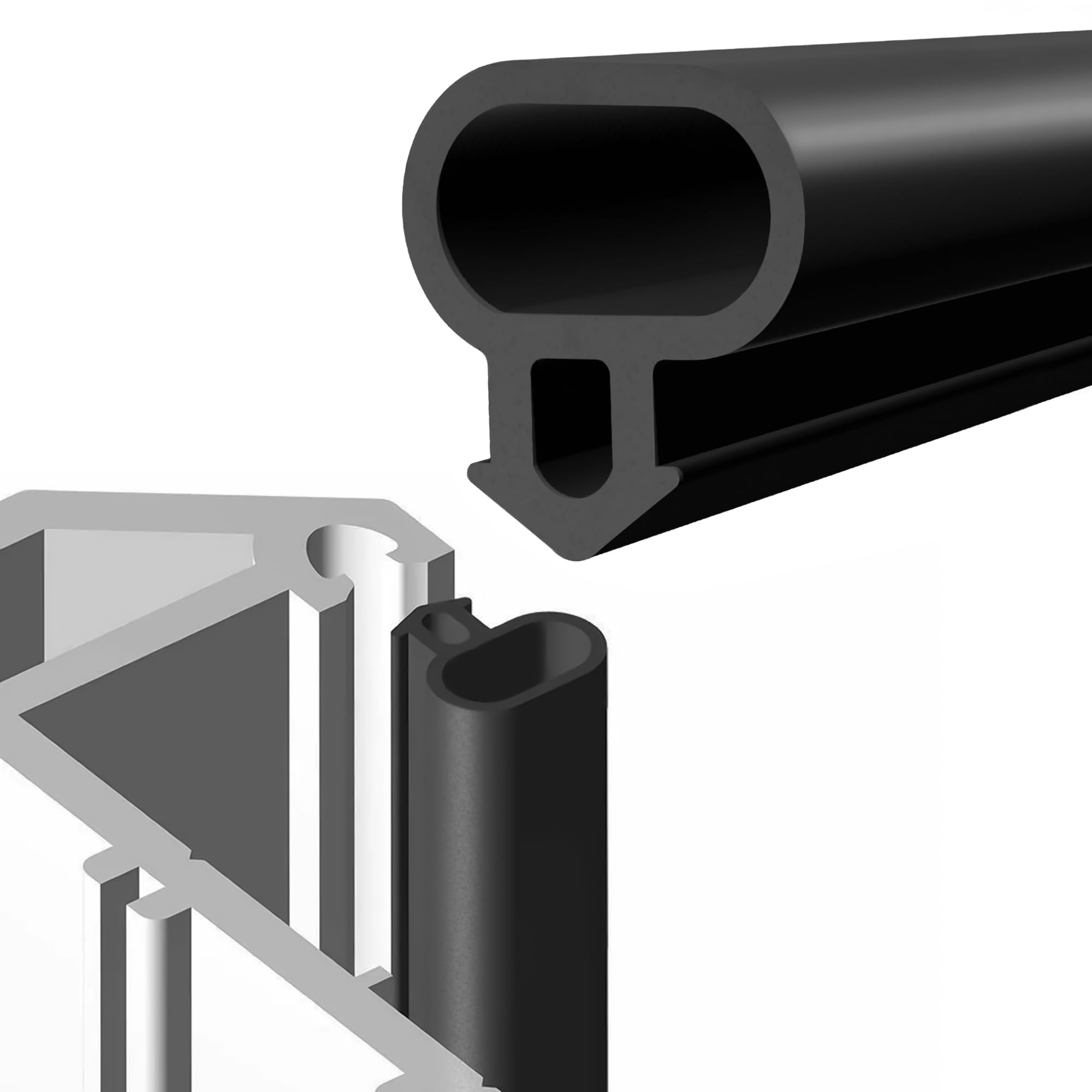UPVC Window & Door Seal Strip | 6M Long Rubber Seal for 3-5mm Gap | 35% Less Heat Loss