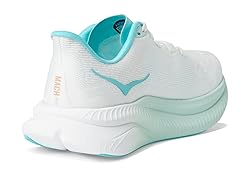 Hoka Women's Mach 6 Sneaker, Frost/Rose Gold, 8.5