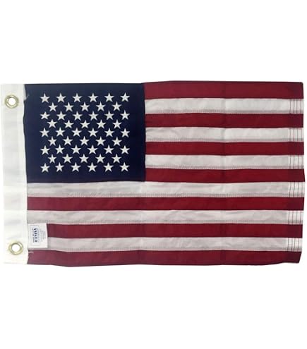 Amazon.com : Embroidered Stars American Boat Flag 12.5 x 18 Inch