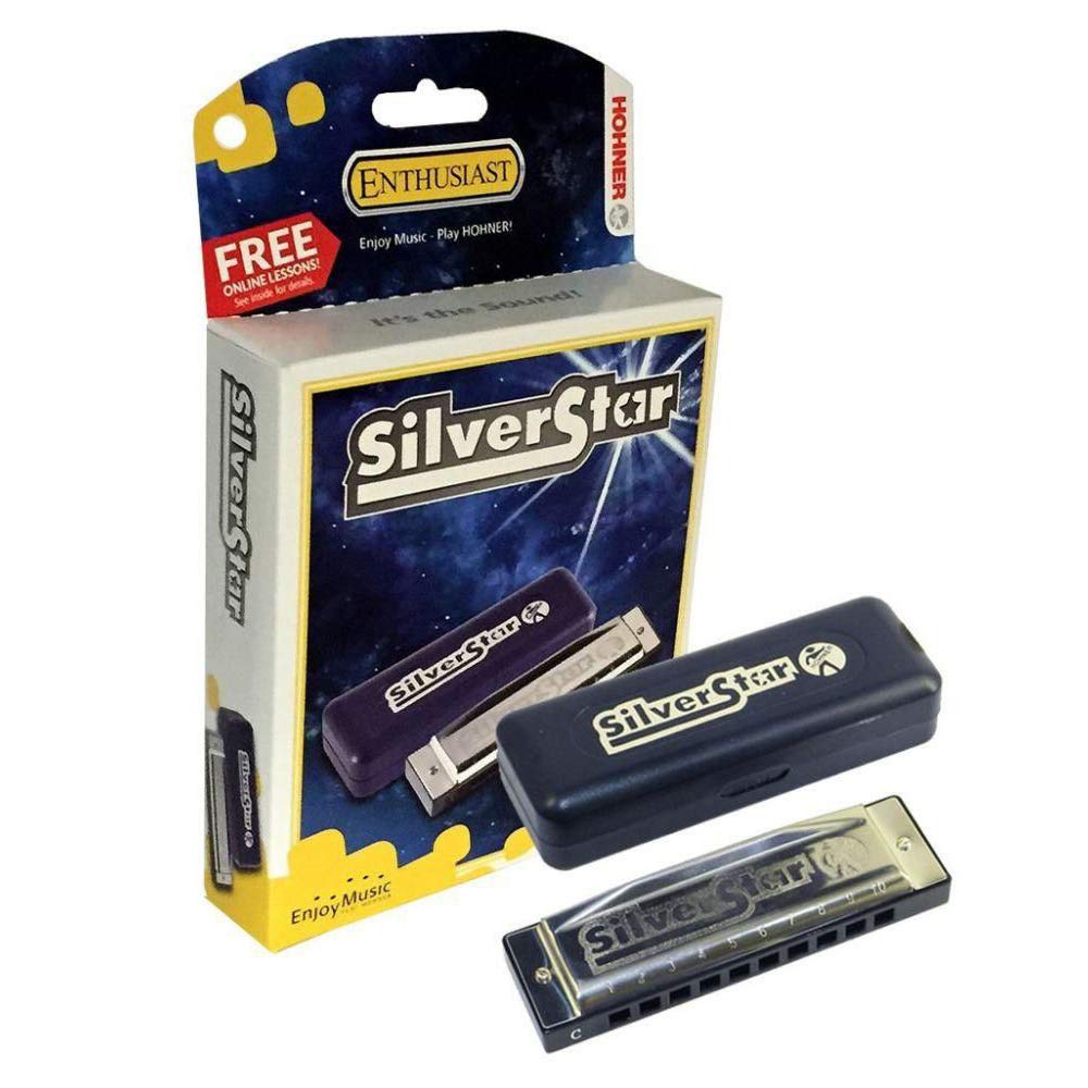 Hohner silver star M50405X E harmonica.