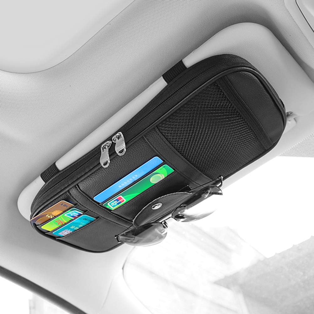 Cartisen Car Sun Visor Organizer, Auto Interior Accessories Pocket