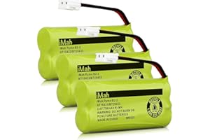 iMah BT18433/BT28433 CR1436 Cordless Phone Battery Also Compatible with VTech CS6219 CS6229 AT&T CL80109 BT184342 BT284342 BT183348 BT283348 BT8300 BT1011 BT1018 BT1022 BT1031 2SN-AAA55H-S-J1, 3-Pack