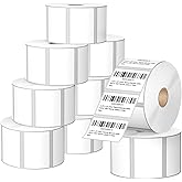 12 Rolls 2.25" X 1.25" Thermal Printer Labels, 1000/Roll - Direct Thermal Labels Compatible with Zebra & Rollo Printers, BIAlabel