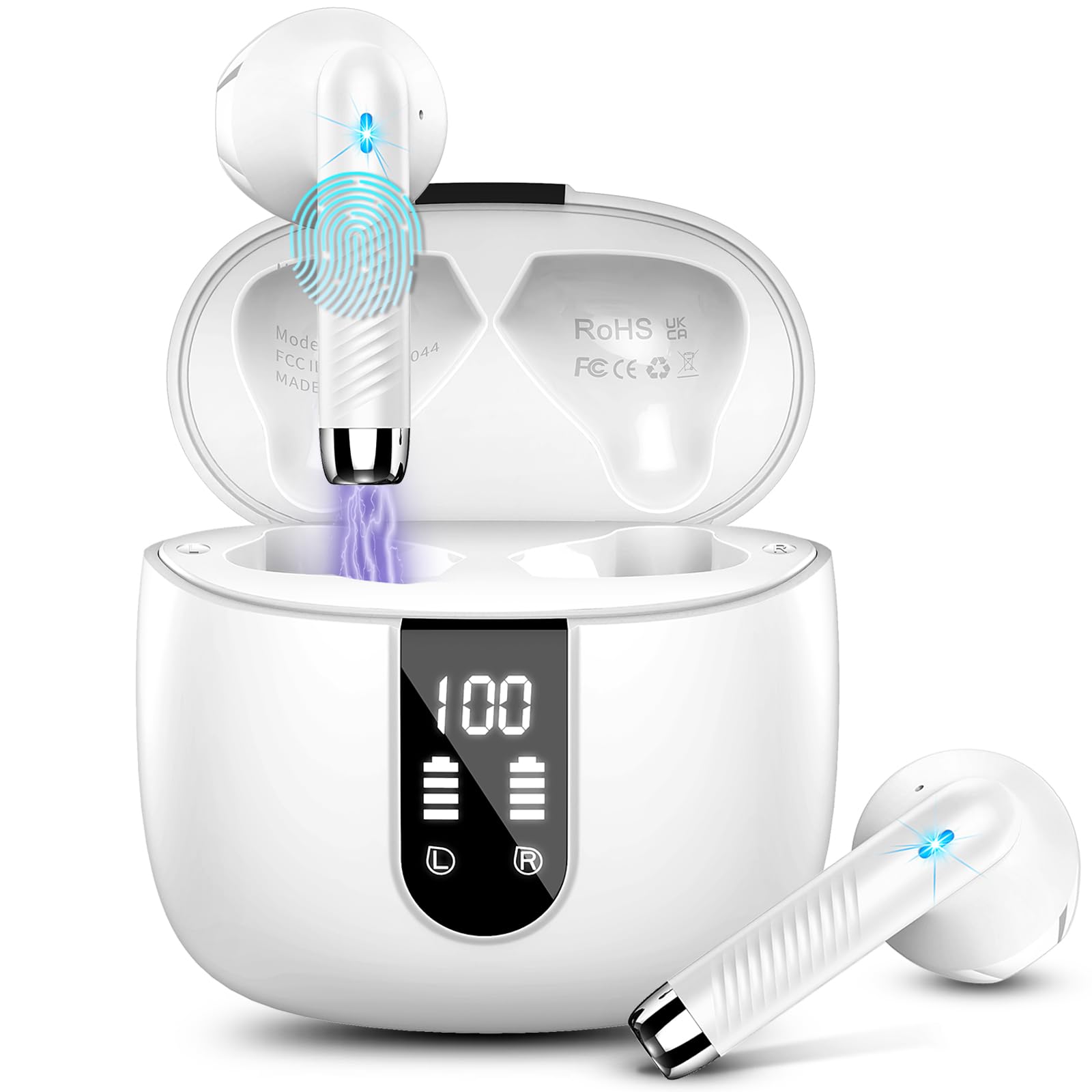 Drsaec Bluetooth Kopfhörer, In Ear Kopfhörer Kabellos Bluetooth 5.4