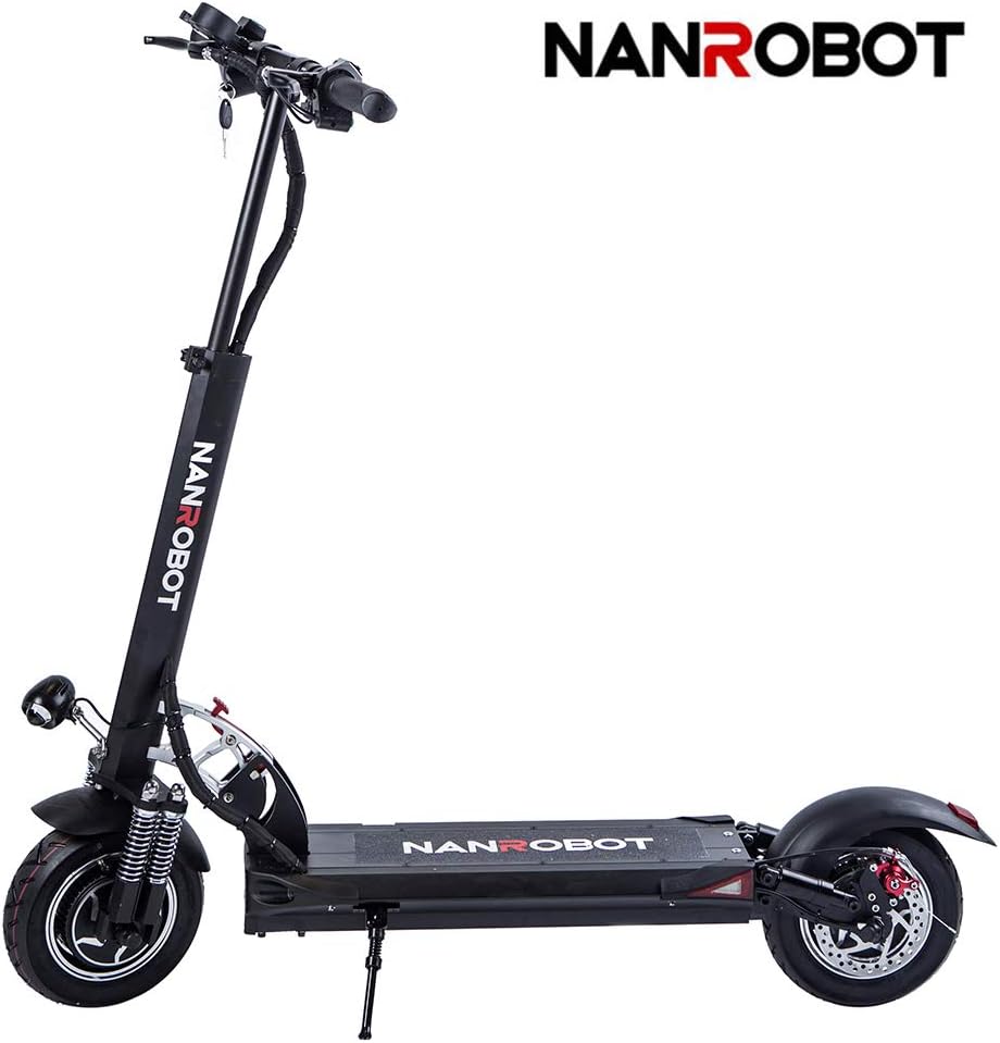 XINAO NANROBOT D5+High Speed Electric Scooter -Portable Folding, 40 MPH and 50Miles Range of Riding, 2000W Motor Power and 330lb Load