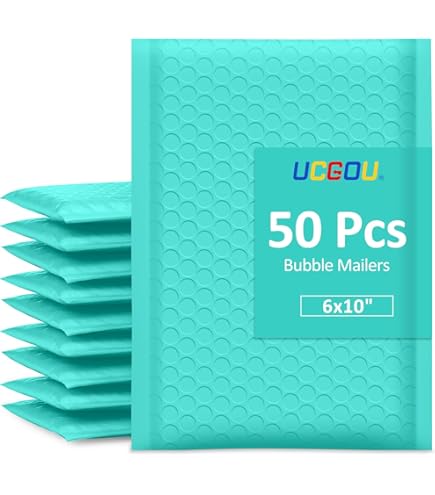 Material Impermeable Envíos Packbabol Sobres Burbuja 6x9 Pulgadas - 50 Unidades Autoadhesivas Opacas Sobres Opacos Impermeables