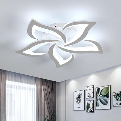 Dorlink 60W 5400LM 5 Light LED Flower Ceiling Light 6500K White