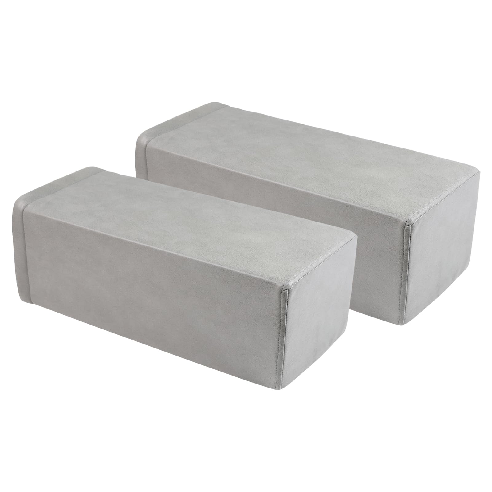 Photo 1 of M Mute Touch 2 Pack Couch Arm Rest Pillow, 8''x8''x20'' Leatharie Waterproof Cover, High Density Foam Armrest Cushion, Removable & Washable Elbow Support for Sofa, Bed, and Armchair (Medium Grey)