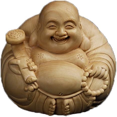 Amazon 日と社 Moonline 風水 開運 木彫り 仏像 七福神の布袋様 ボール型 ツゲの木彫り 民芸品 珍藏版 約6cm 8cm インテリア オンライン通販