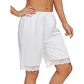 Subuteay Womens Pettipants Under Dress Culotte Slips Under Skirts Lace Trim Half Slip Shorts