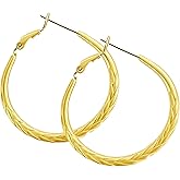 ToHeart 14k Gold Hoop Earrings for Womens Hoop Earrings