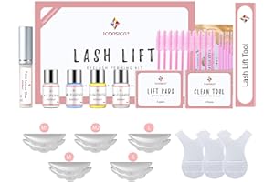 ICONSIGN 2024 Upgraded Lash Lift Kit, Professional Semi-Permanent Curling Eyelash Perm Kit Suitable for Salon & Home Use