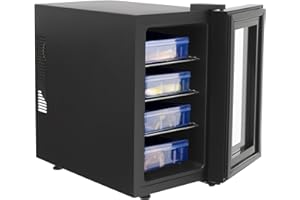 GAEBEOIH Reptile Incubator, 6.08Gal Portable Scientific Lab Incubator Digital Incubator Cooling Small Reptiles Eggs Temperature Control with LED Display & 3 Tier Removable Shelves for Hatching Chicks