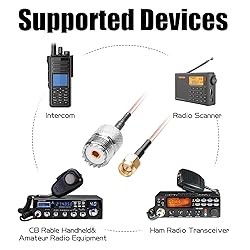 DHT Electronics Handheld Antenna Cable SMA Male to