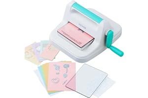 VEVOR Machine de découpe et de gaufrage manuelle, machine de découpe portable, ouverture de 15,2 cm, kit complet inclus, pour