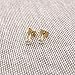 14k Yellow Gold Basket Set Cubic Zirconia Stud Earrings, 2 Millimeters (0.06ctw)
