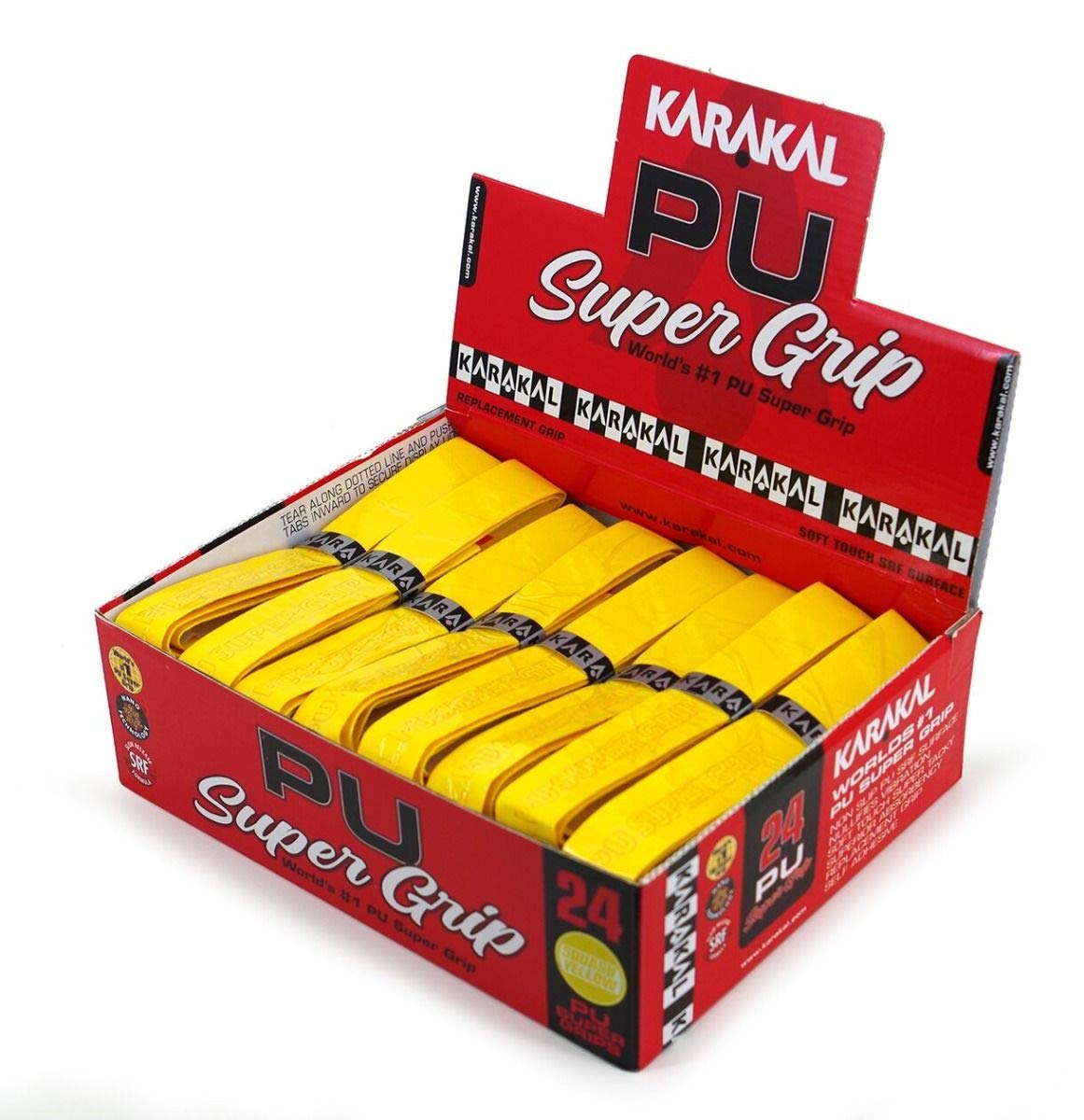 Karakal PU Super Grips Box of 24 (Yellow)