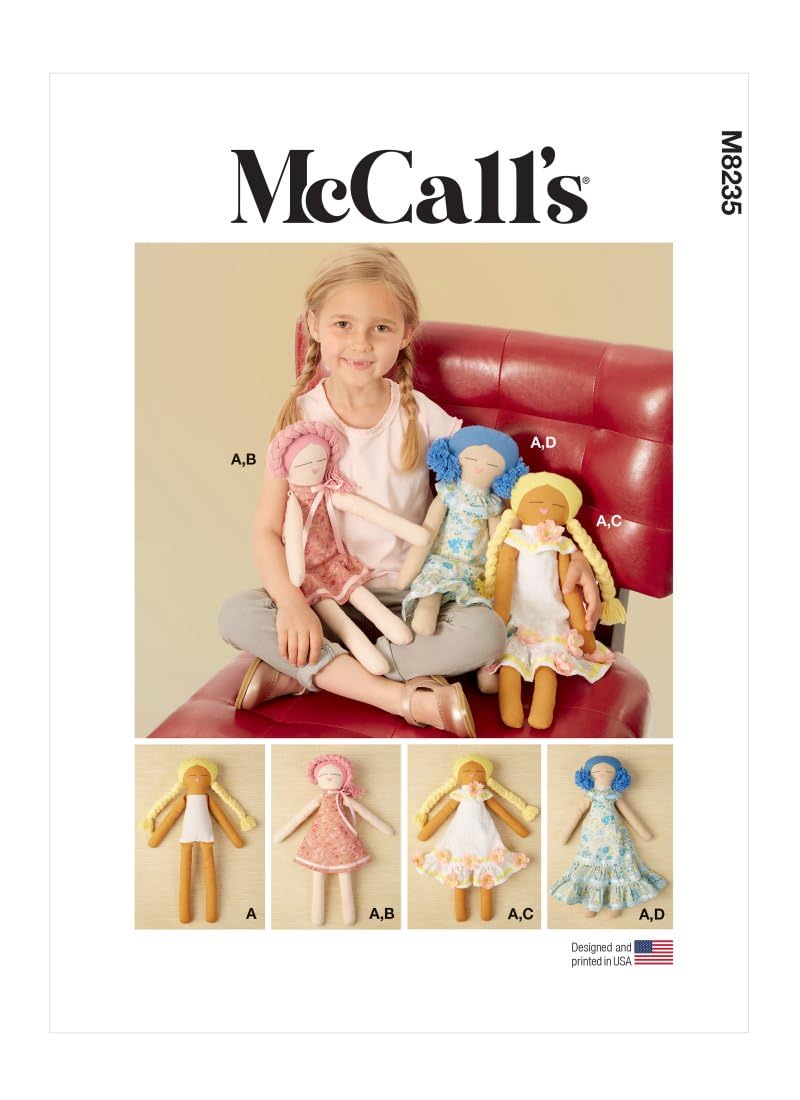 McCall's Sewing Pattern M8235OS UNDEFINED Stuffed Craft