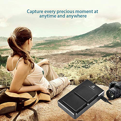 Homesuit LP-E10 Camera Battery Charger Set for Canon EOS Rebel T3, T5, T6, T7, Kiss X50, Kiss X70, EOS 1100D, EOS 1200D, EOS 1300D (2-Pack, 1600mAh, 3 Charging Options) - Thumbnail 5