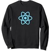 ReactJS React.js Official Logo JavaScript Framework Sweatshirt