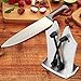 Knife Sharpener,Bavarian Edge Knife Sharpener As Seen on TV Kitchen Knife Sharpener Blade Sharpener Chef Knife Sharpener (Sliver)