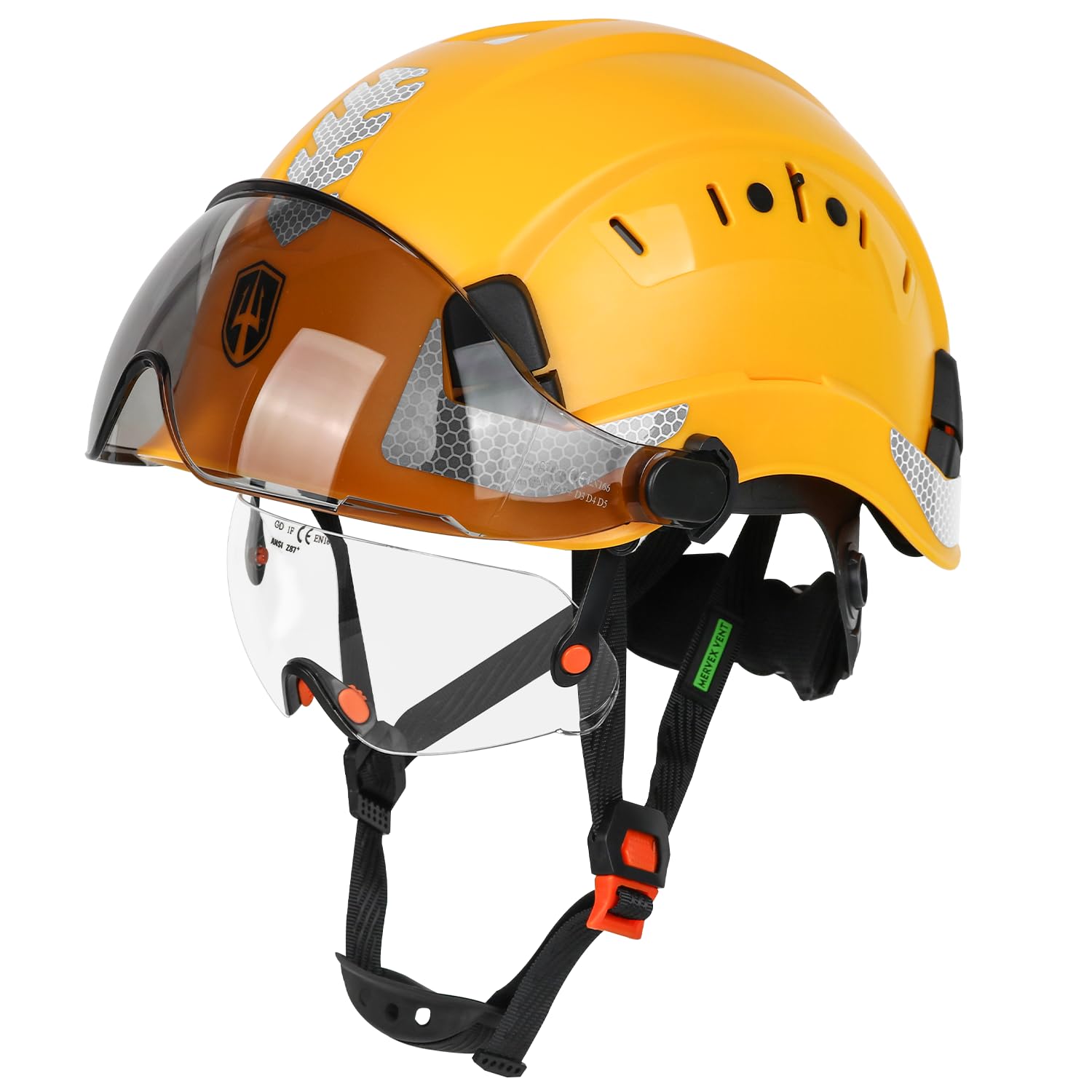 Photo 1 of GREEN DEVIL Construction Safety Helmet Hard Hat with Visor and Safety Glasses ANSI Z89.1 Cascos De Construccion Vented ABS Work Hardhat for Men&Women