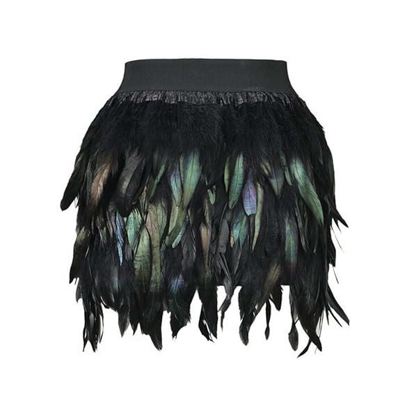 Falda de plumas Las faldas más modernas.