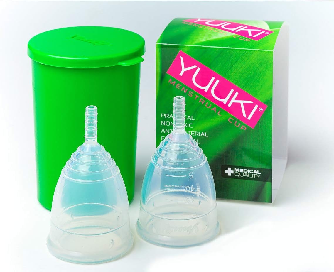 Yuuki Menstrual Cup - Large Classic and Large Soft + Infuser Box + Small Gift
