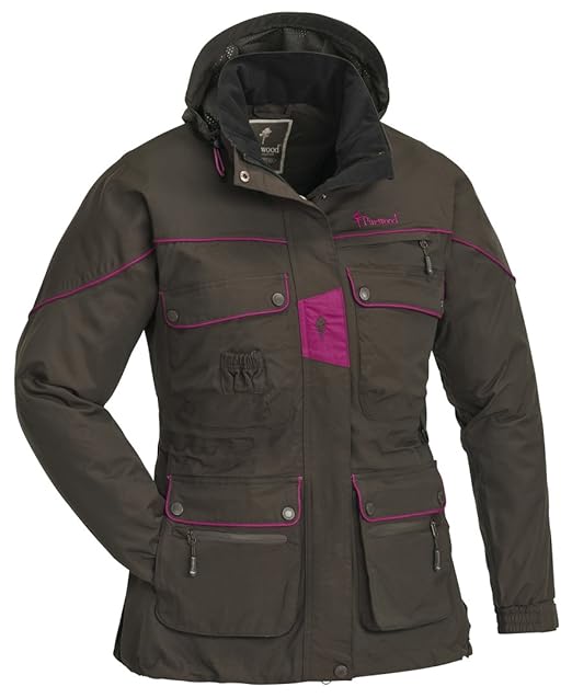 Pinewood 3080 New Jacke Dog Sports Damen Wildlederbraun/Fuchsia (245) M