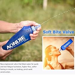 AONIJIE 2 Pack Soft Water Bottle, TPU Collapsible