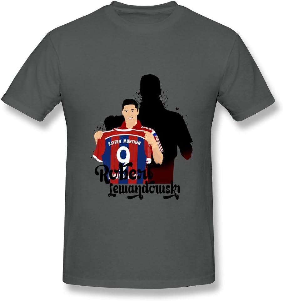 ZEKO Men's T Shirts Robert Lewandowski DeepHeather