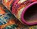 Unique Loom Jardin Collection Colorful, Vibrant, Abstract, Modern Area Rug, 6' 1