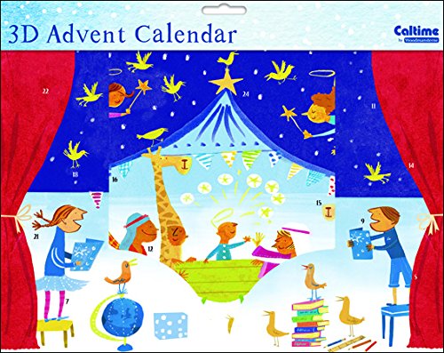 Caltime Traditional Nativity Play 3 D Advent Calendar 538 mm x 90 mm