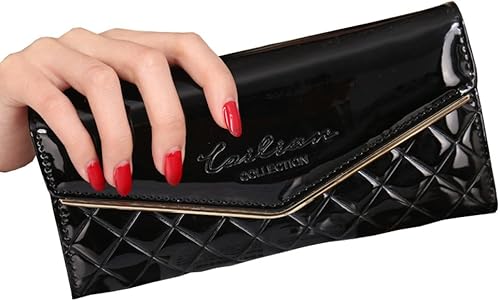 Amazon 長財布 レディース 薄い ブランド ファスナー 黒 紫 青 おしゃれ Maxia Collections 財布