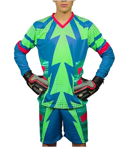 Amazon.com : Brody Jorge Campos Blue Goalkeeper Set Jersey and